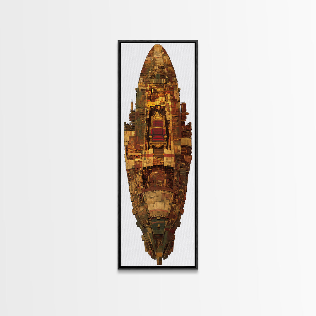 Ornate African Shield Throne Relic Wall Art, African Tribal Art Print, Afrocentric Decor, Cultural Home Decor Gift, Statement Piece