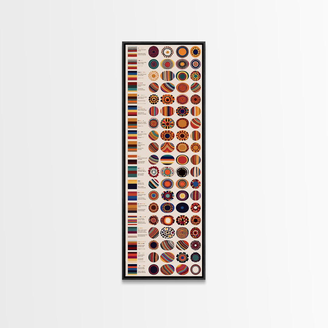 African Color Palette Basket Pattern Wall Art, Ankara Home Decor, Tribal Prints, Cultural Art Print, Textile Reference Poster