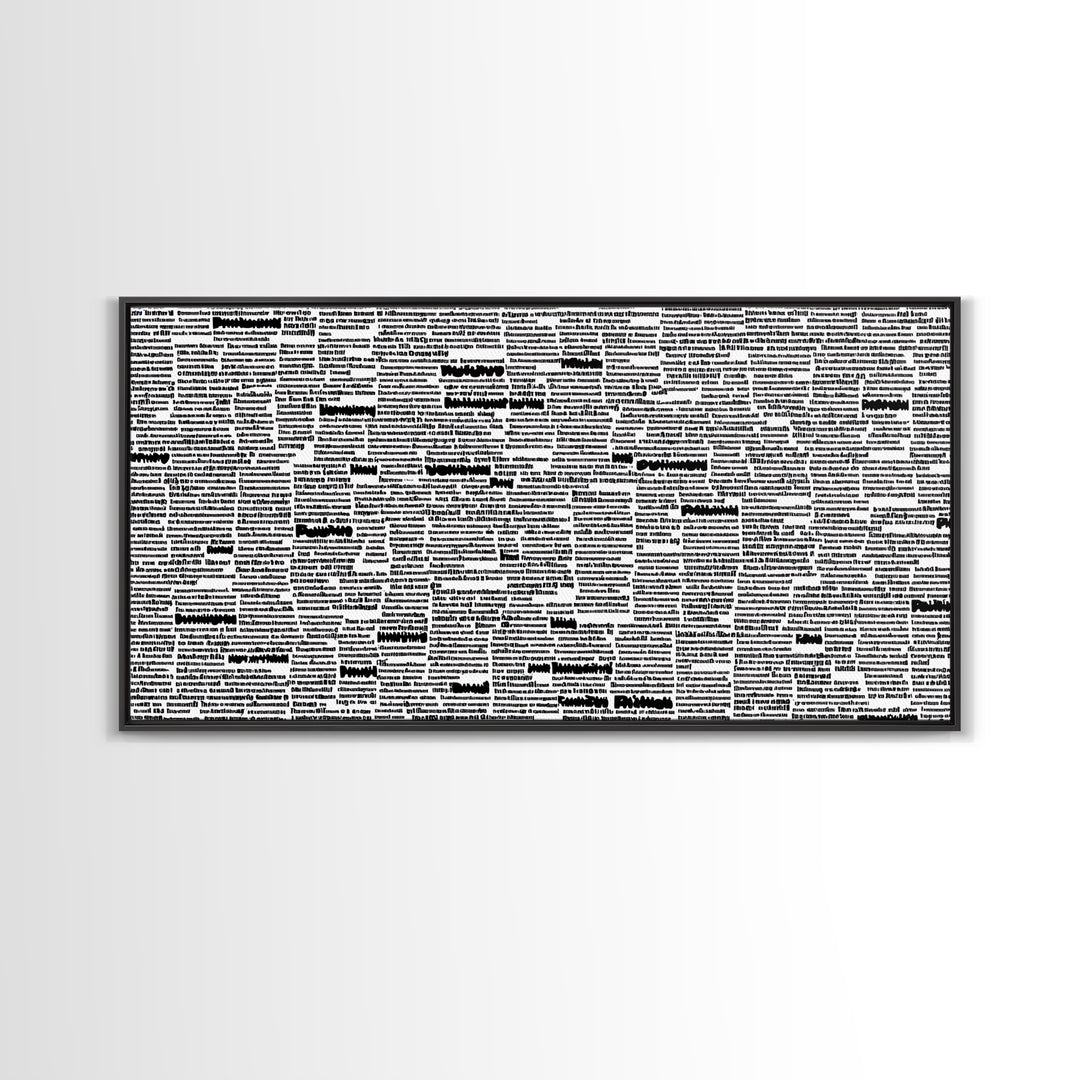 Black White Typographic Africa Map Wall Art, Modern African Art Print, Afrocentric Office Decor, Cultural Statement Piece