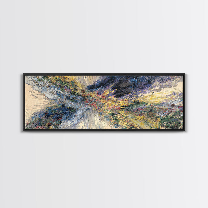Colorful Abstract Burst Canvas Print, Modern African Inspired Wall Art, Vibrant Statement Decor, Large Living Room Art Gift