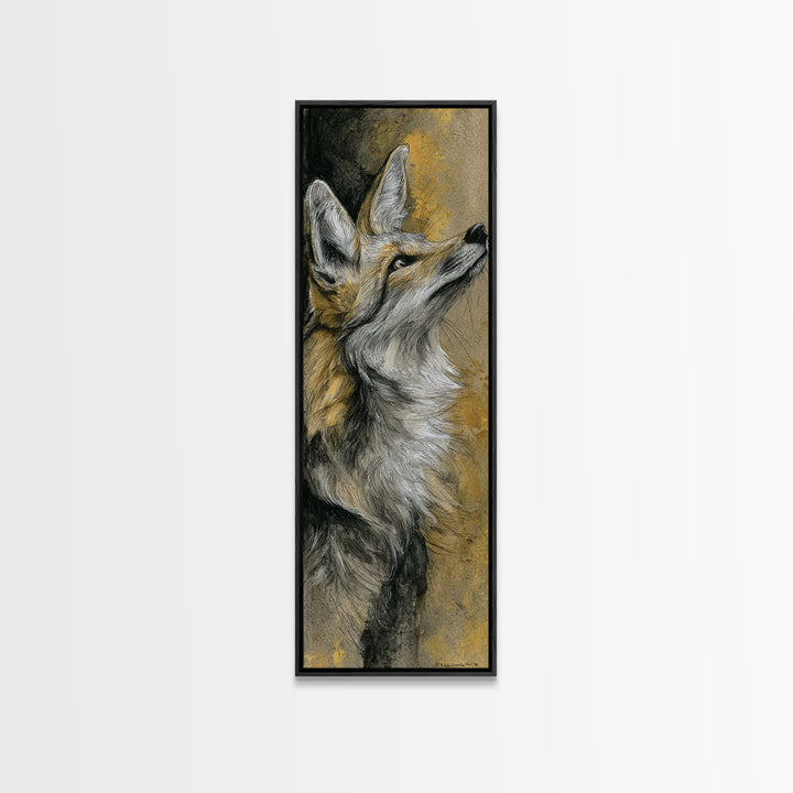 Dog Portrait with Painterly Collar and Loyal Canvas Print, Animal Art, Modern Wall Art, Living Room Decor, Fine Art, Creature, ANI-1x3-1