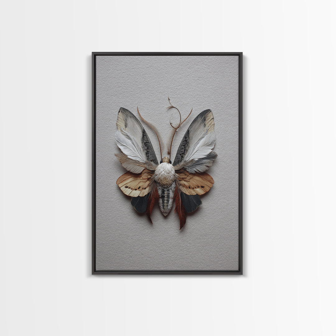 Butterfly Specimen Composition Canvas Print, Animal Art, Art, Living Room Decor, Creature, Original Art, Nursery Wall Art, ANI-2x3-79