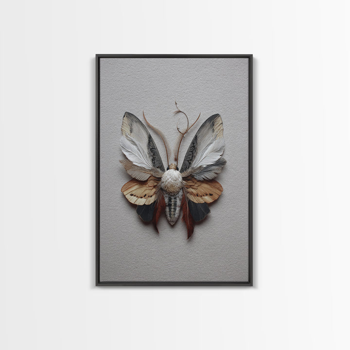 Butterfly Specimen Composition Canvas Print, Animal Art, Art, Living Room Decor, Creature, Original Art, Nursery Wall Art, ANI-2x3-79
