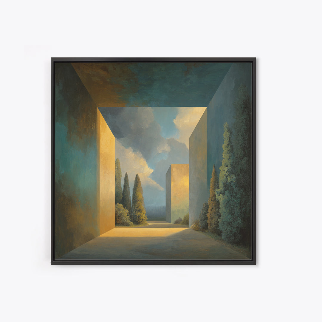 Surreal Dream Landscape Framed Canvas Print, Art, Wall Art for Mom, Living Room Decor, Fine Art, Wood Wall Art, ART-1x1-11