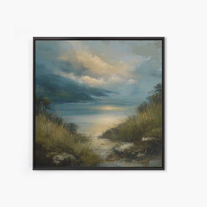 Quiet Mountain Scene Canvas Print, Art, Textured Wall Art, Living Room Decor, Fine Art, Gallery Decor, Wall Decor, ART-1x1-17