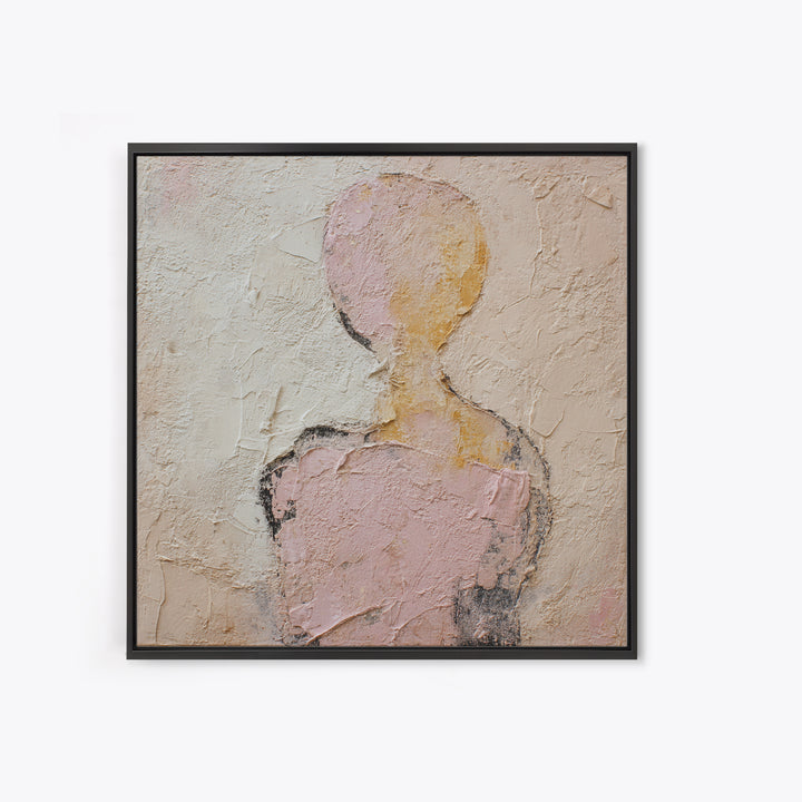 Simple Monochrome Figure Study Canvas Print, Art, Digital Wall Art, Living Room Decor, Fine Art, Framed Art, ART-1x1-36