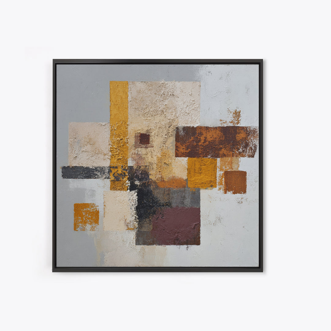 Textured Neutral Abstraction Framed Canvas Print, Art, Printable Art, Living Room Decor, Fine Art, Statement Artwork, ART-1x1-37
