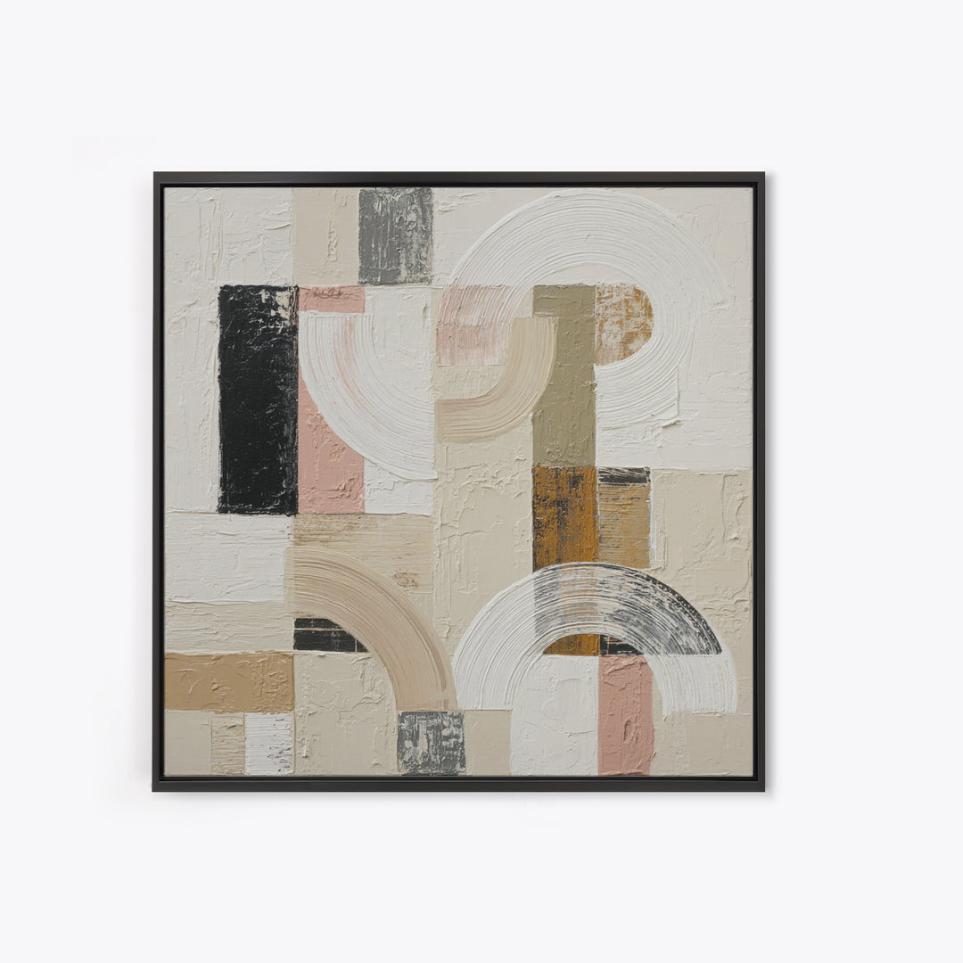 Textured Neutral Abstraction Framed Canvas Print, Art, Printable Art, Living Room Decor, Fine Art, Statement Artwork, ART-1x1-61
