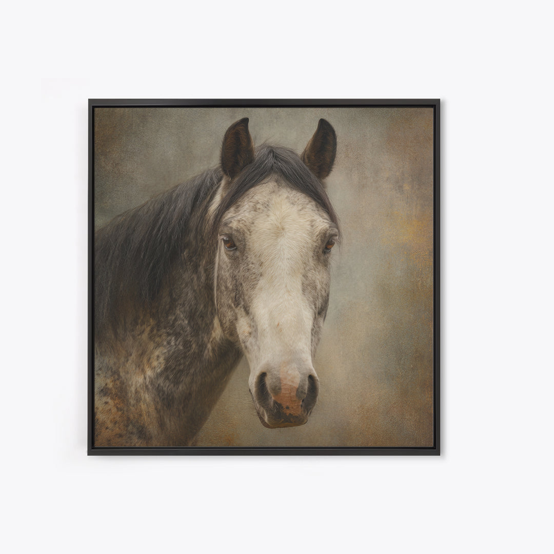 Elegant Animal Portrait Canvas Print, Art, Printable Art, Living Room Decor, Fine Art, Statement Artwork, Boho Decor, ART-1x1-90