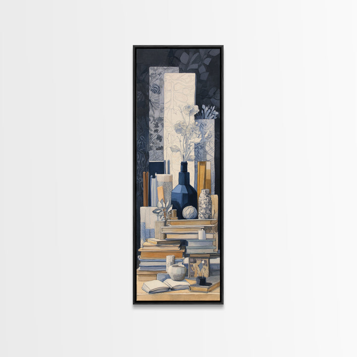 Sunlit Interior Still Life Canvas Print, Art, Ai Art, Living Room Decor, Fine Art, Home Decor, Gallery Decor, ART-1x3-2