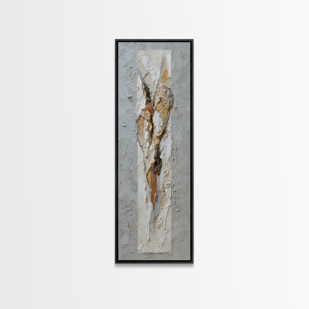 Textured Neutral Abstraction Canvas Print, Art, Textured Painting, Living Room Decor, Abstract Art, Digital Wall Art, ART-1x3-25