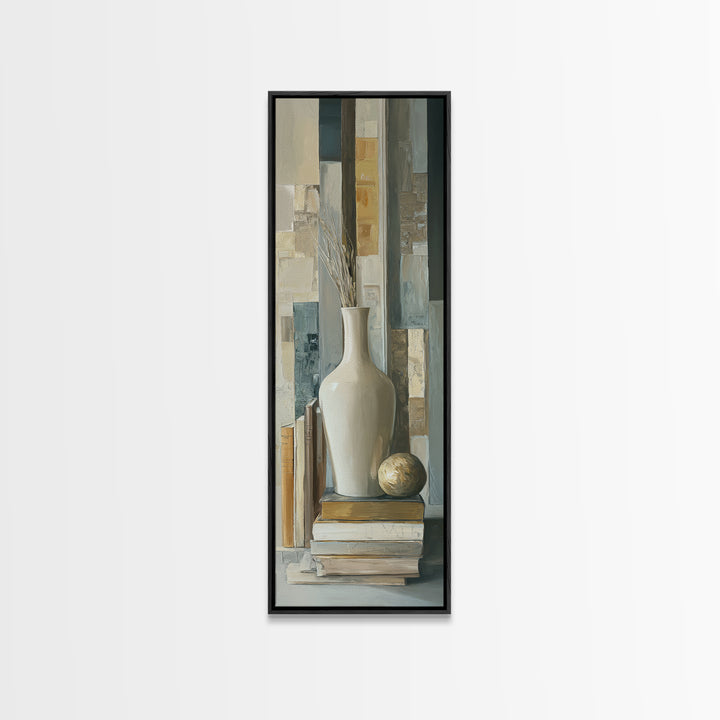 Sunlit Interior Still Life Framed Canvas Print, Art, Printable Art, Living Room Decor, Fine Art, Statement Artwork, ART-1x3-50