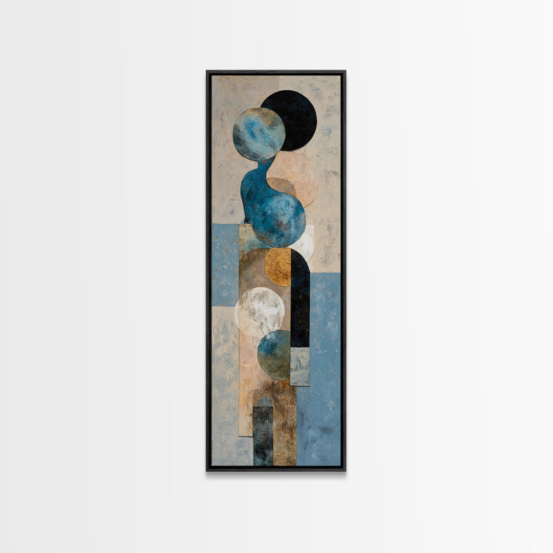 Abstract Water Forms Canvas Print, Art, Wall Art, Living Room Decor, Fine Art, Original Art, Art Nouveau, Framed Wall Art, ART-1x3-55