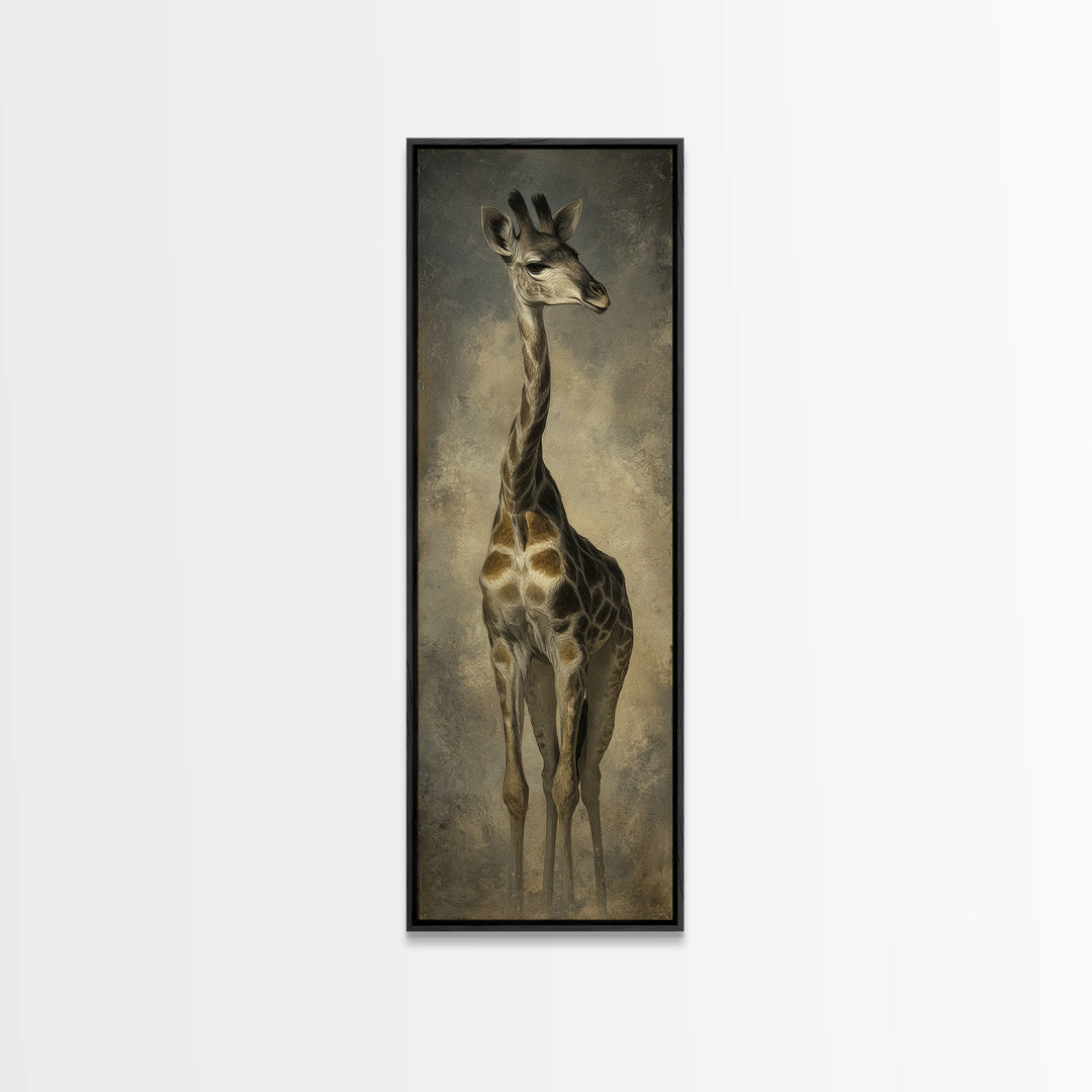 Elegant Animal Portrait Canvas Print, Art, Art Nouveau, Living Room Decor, Fine Art, Abstract Wall Art, Resin Art, ART-1x3-6