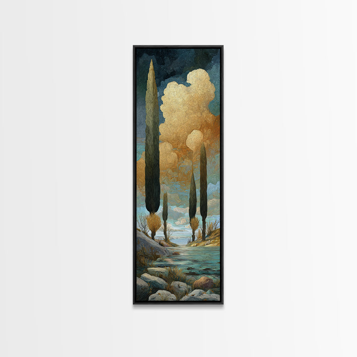 Surreal Dream Landscape Framed Canvas Print, Art, Wall Art for Mom, Living Room Decor, Fine Art, Wood Wall Art, ART-1x3-71