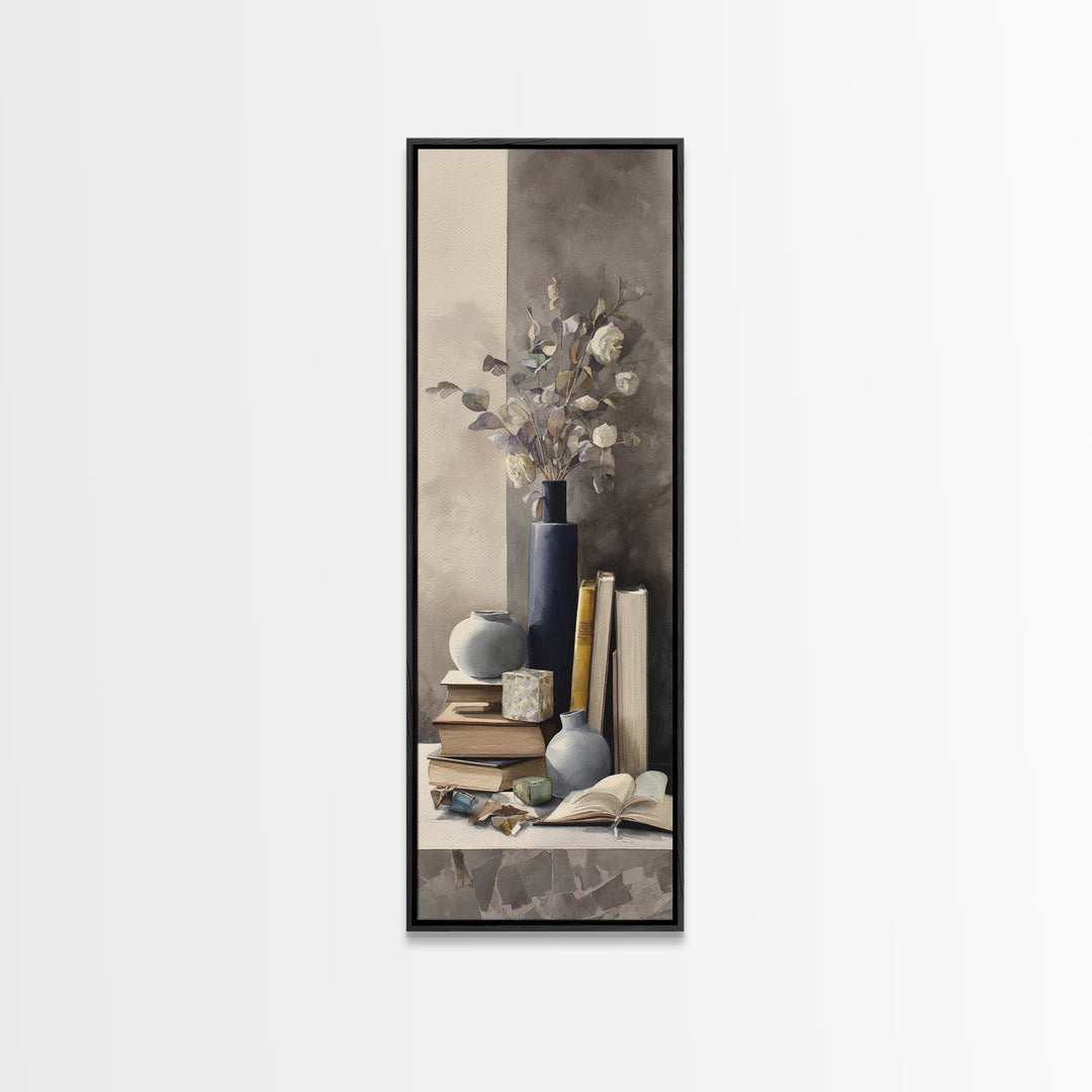 Sunlit Interior Still Life Framed Canvas Print, Art, Printable Art, Living Room Decor, Fine Art, Statement Artwork, ART-1x3-74