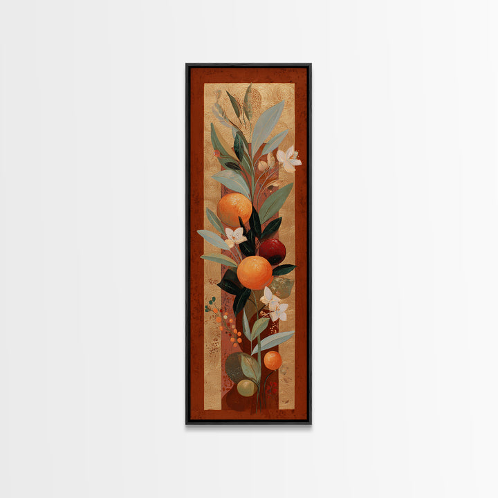 Bold Pop Fruit Composition Framed Canvas Print, Art, Digital Art, Living Room Decor, Oil Painting, Abstract Art, ART-1x3-76