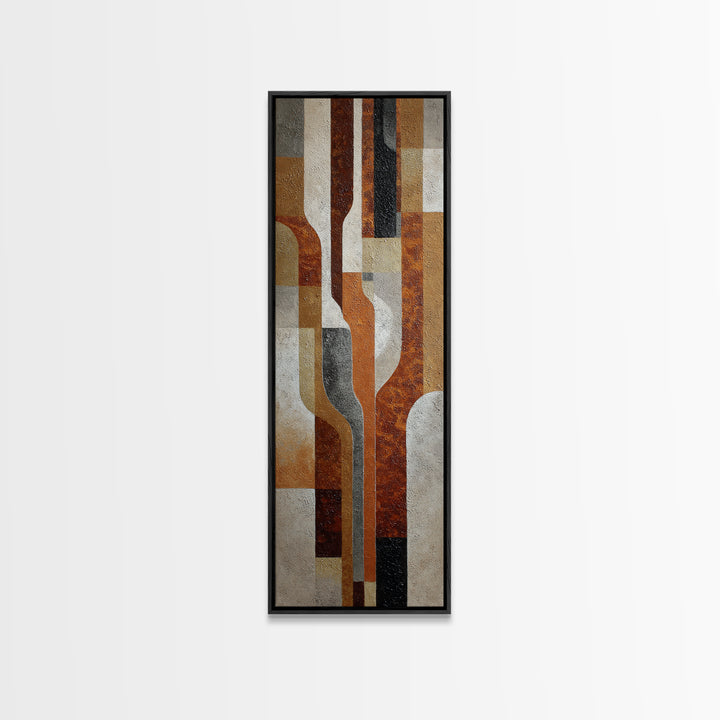 Textured Neutral Abstraction Canvas Print, Art, Black Art, Living Room Decor, Fine Art, Wall Decor, Neutral Decor, ART-1x3-97