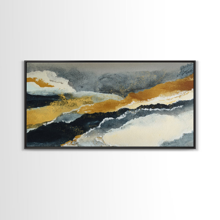 Simple Monochrome Figure Study Canvas Print, Art, Minimalist Decor, Living Room Decor, Oil Painting, Large Wall Art, ART-2x1-32