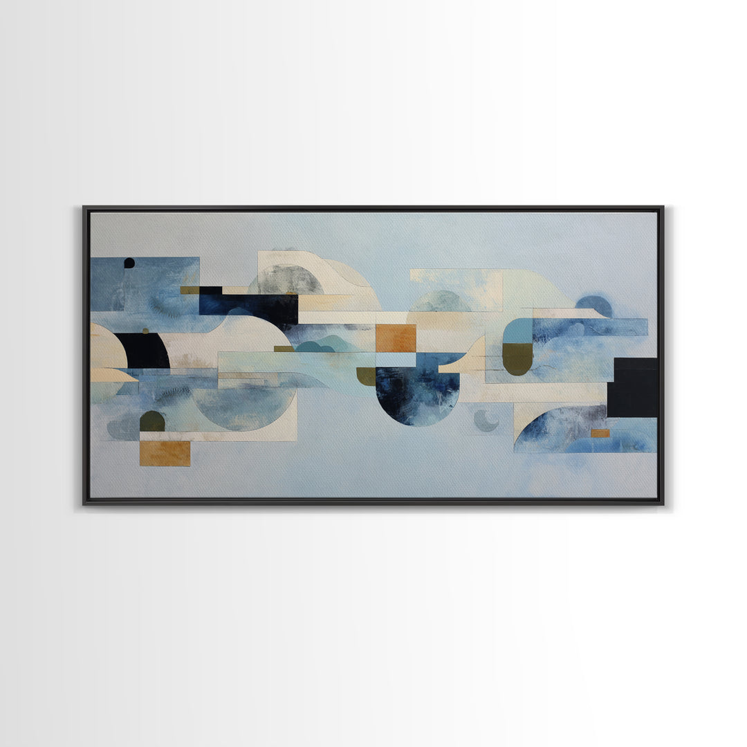 Abstract Water Forms Canvas Print, Art, Living Room Decor, Fine Art, Art Nouveau, Framed Wall Art, Canvas Wall Art, ART-2x1-39