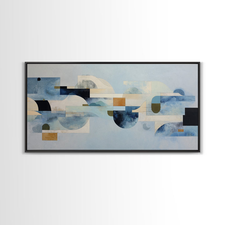Abstract Water Forms Canvas Print, Art, Living Room Decor, Fine Art, Art Nouveau, Framed Wall Art, Canvas Wall Art, ART-2x1-39