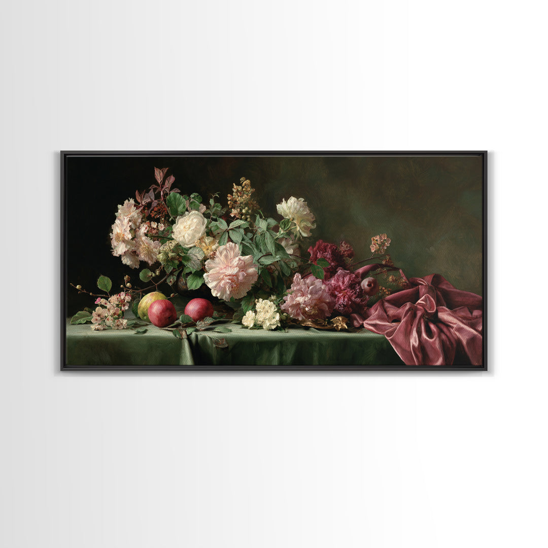 Museum Still Life Framed Canvas Print, Art, Contemporary Art, Living Room Decor, Oil Painting, Art Deco, Original Art, ART-2x1-45