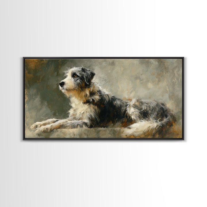 Elegant Animal Portrait Canvas Print, Art, Fine Art Print, Living Room Decor, Oil Painting, Digital Art, Printable Wall Art, ART-2x1-62