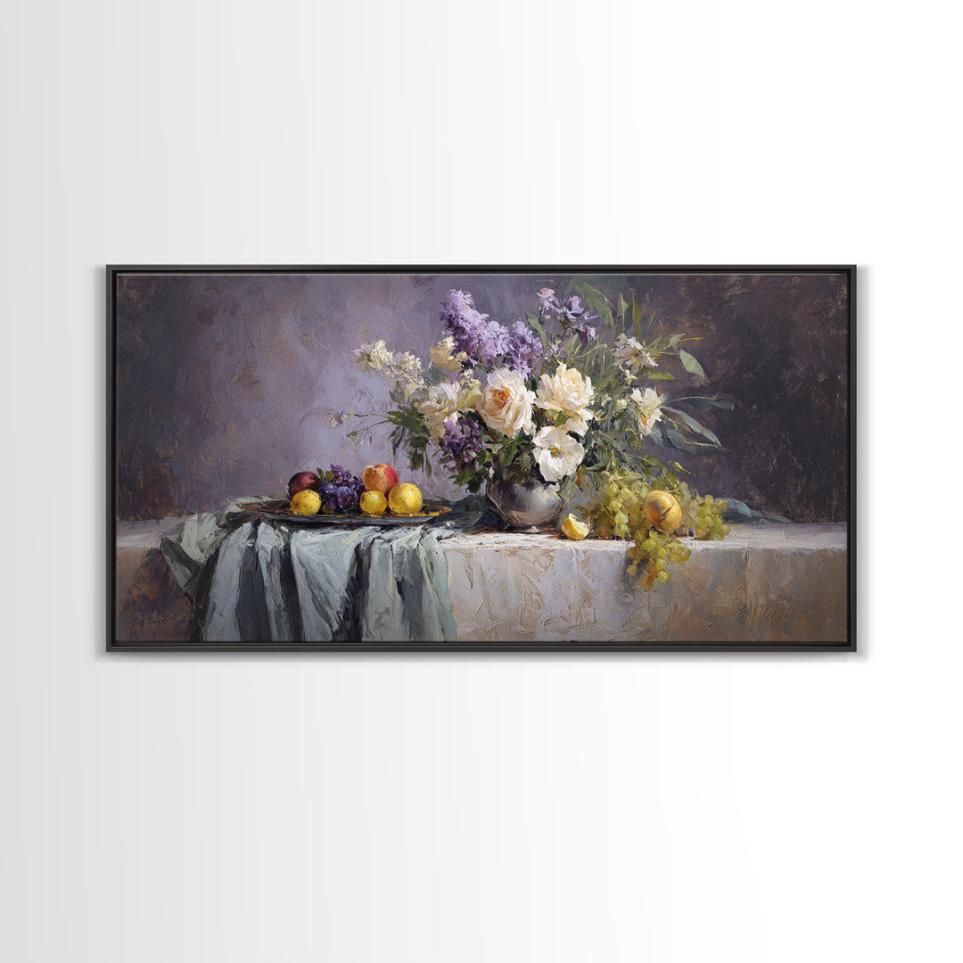 Museum Still Life Canvas Print, Art, Printable Wall Art, Living Room Decor, Watercolor Art, Canvas Art, Ai Art, ART-2x1-93