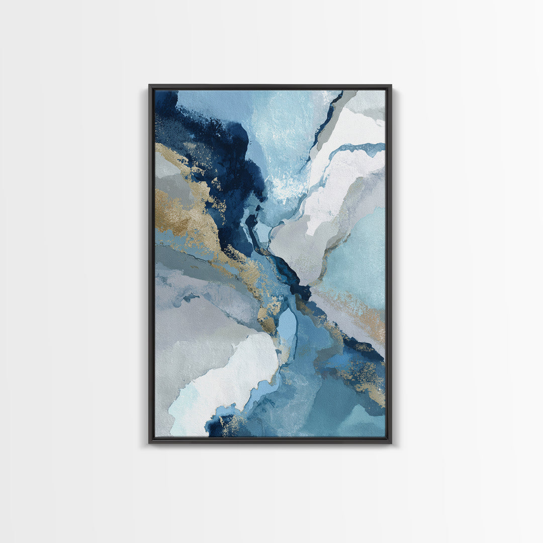Abstract Water Forms Framed Canvas Print, Art, Pink Wall Art, Living Room Decor, Fine Art, Textured Painting, ART-2x3-51