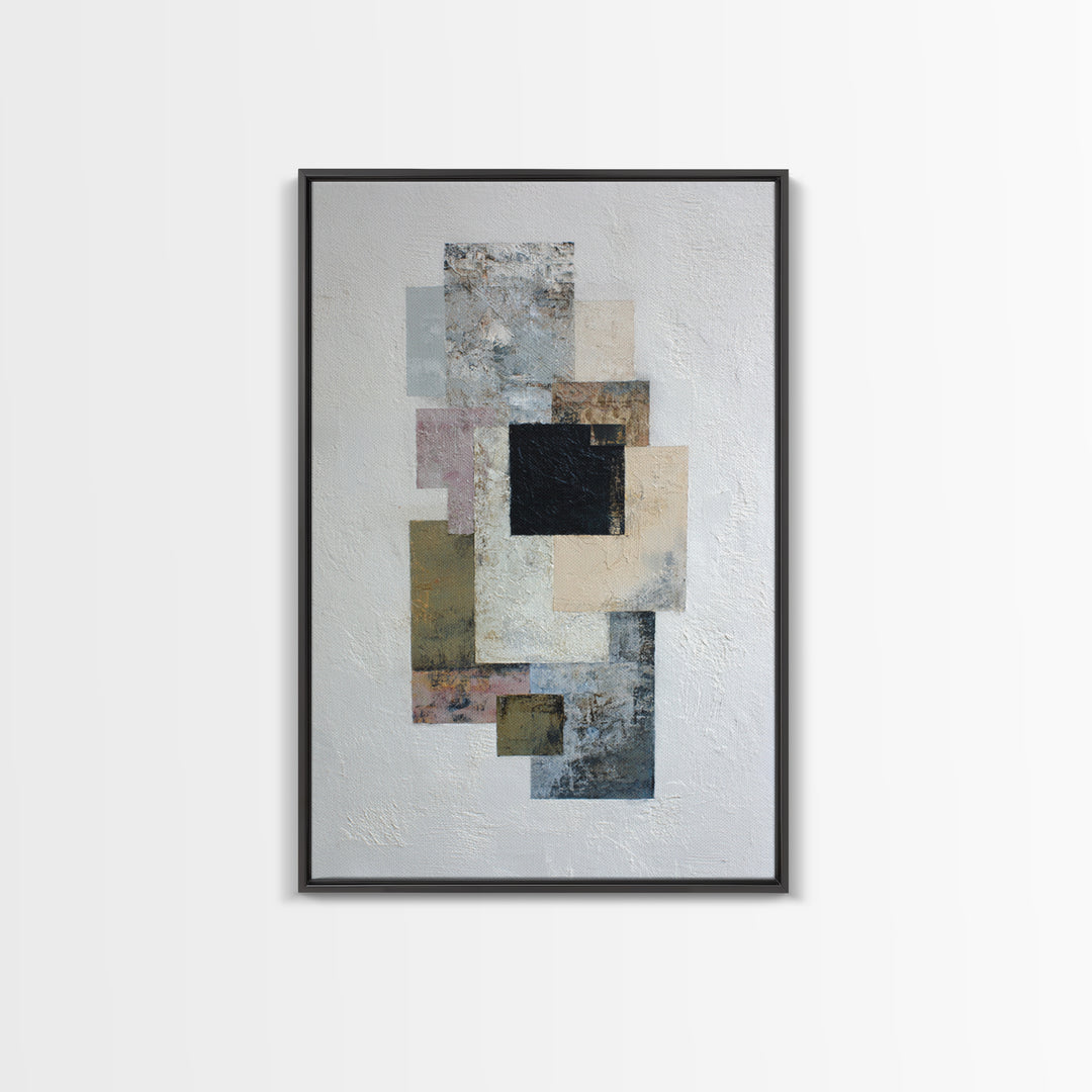 Geometric Color Study Canvas Print, Art, Art Prints, Living Room Decor, Fine Art, Framed Wall Art, Canvas Wall Art, ART-2x3-65