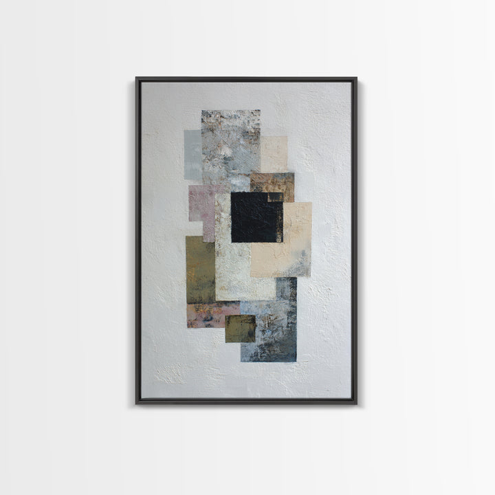 Geometric Color Study Canvas Print, Art, Art Prints, Living Room Decor, Fine Art, Framed Wall Art, Canvas Wall Art, ART-2x3-65
