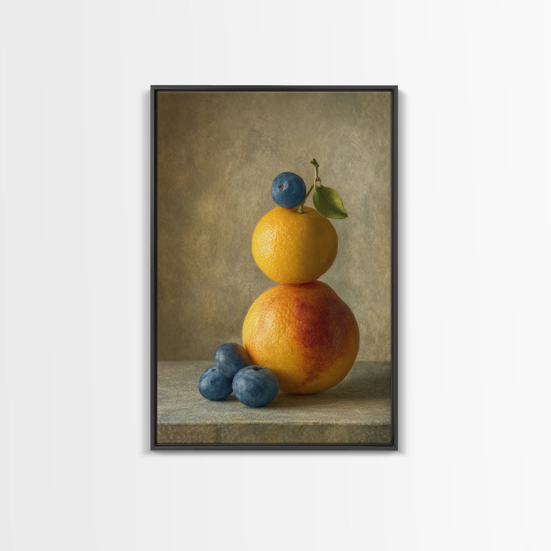 Bold Pop Fruit Composition Canvas Print, Art, Wall Decor, Living Room Decor, Oil Painting, Wall Art, Art Prints, ART-2x3-72