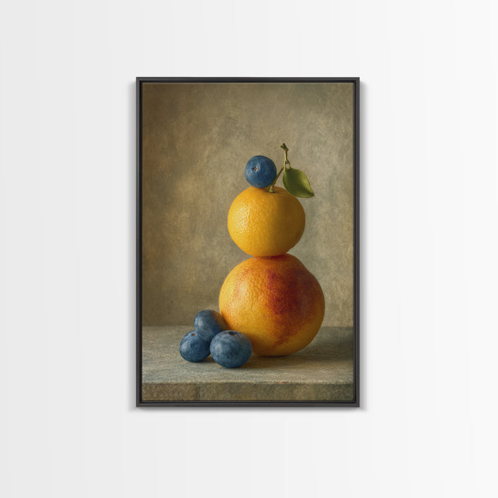 Bold Pop Fruit Composition Canvas Print, Art, Wall Decor, Living Room Decor, Oil Painting, Wall Art, Art Prints, ART-2x3-72