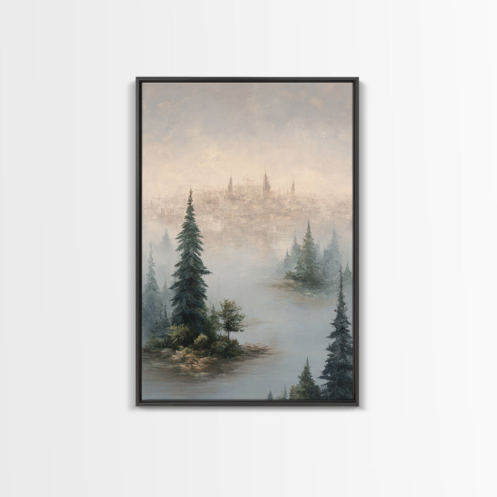 Surreal Dream Landscape Canvas Print, Art, Printable Wall Art, Living Room Decor, Fine Art, Canvas Art, Ai Art, ART-2x3-91
