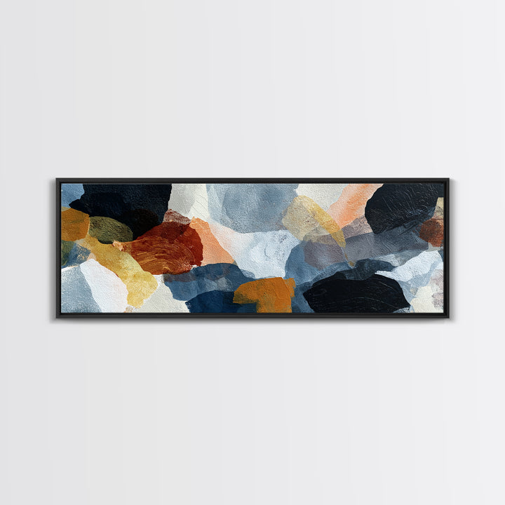 Contemporary Abstract with Layered Pigments and Energetic Canvas Print, Art, Wall Art for Mom, Living Room Decor, Abstract Art, ART-3x1-42