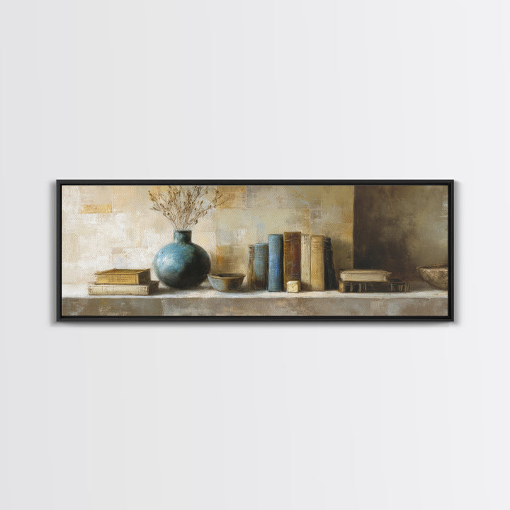 Sunlit Interior Still Life Canvas Print, Art, Textured Painting, Living Room Decor, Fine Art, Digital Wall Art, ART-3x1-78