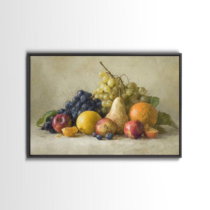 Bold Pop Fruit Composition Canvas Print, Art, Large Wall Art, Living Room Decor, Watercolor Art, Prints Wall Art, ART-3x2-44