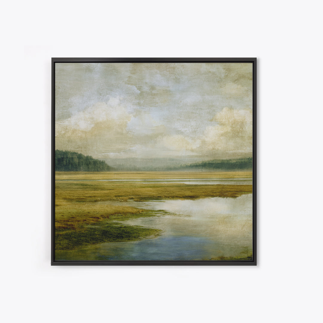 Wide Olive and Beige Meadow Panorama Canvas Print, Above Sofa Art, Set of 3 Wall Art, Living Room Decor, Fine Art, Statement, ASA-1x1-10