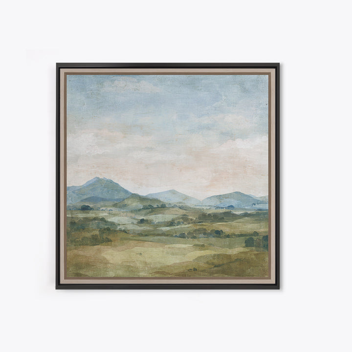 Sunlit Rolling Hills Canvas Print, Above Sofa Art, Bedroom Wall Art, Living Room Decor, Fine Art, Statement, Wall Decor, ASA-1x1-17