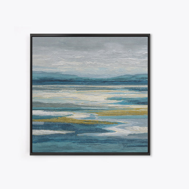 Abstract River Bends Canvas Print, Above Sofa Art, Textured Wall Art, Living Room Decor, Abstract Art, Statement, ASA-1x1-23