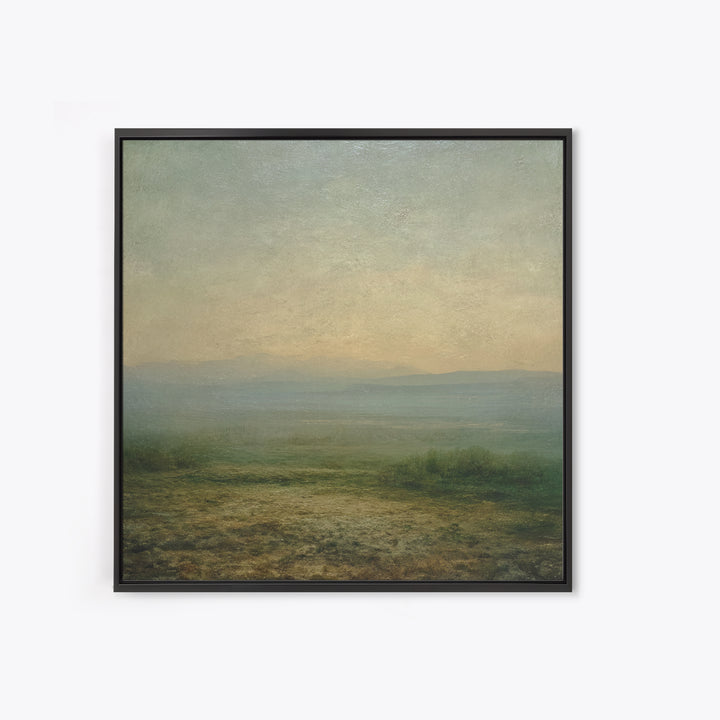 Gallery Style Landscape with Expansive Negative Space Canvas Print, Above Sofa Art, Coastal Wall Art, Living Room Decor, ASA-1x1-24