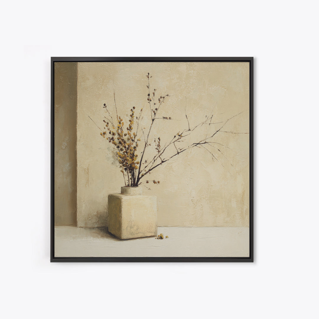 Large Neutral Still Life Framed Canvas Print, Above Sofa Art, Coastal Wall Art, Living Room Decor, Fine Art, Statement, ASA-1x1-38