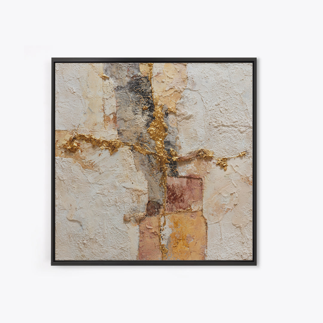 Textured Plaster Abstract Canvas Print, Above Sofa Art, Modern Art, Living Room Decor, Fine Art, Statement, Art Print, ASA-1x1-59