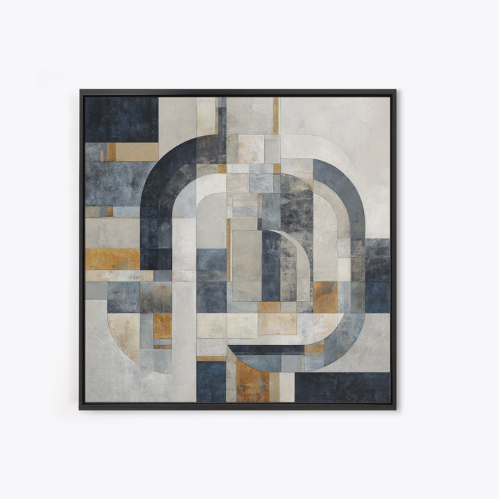 Luxury Monochrome Stone Composition Canvas Print, Above Sofa Art, Fine Art Print, Living Room Decor, Fine Art, Statement, ASA-1x1-91