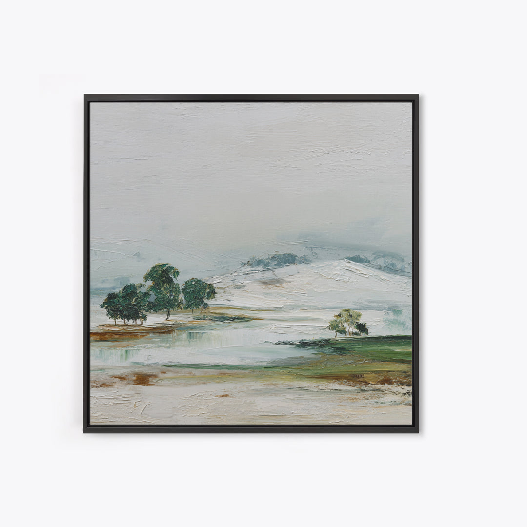 Gallery Style Landscape with Expansive Negative Space Canvas Print, Above Sofa Art, Living Room Decor, Statement, ASA-1x1-96