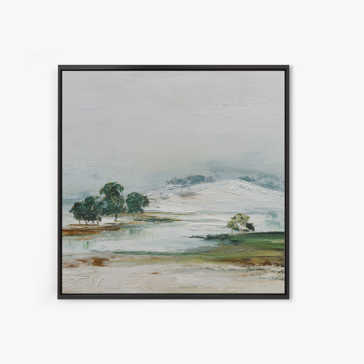 Gallery Style Landscape with Expansive Negative Space Canvas Print, Above Sofa Art, Living Room Decor, Statement, ASA-1x1-96