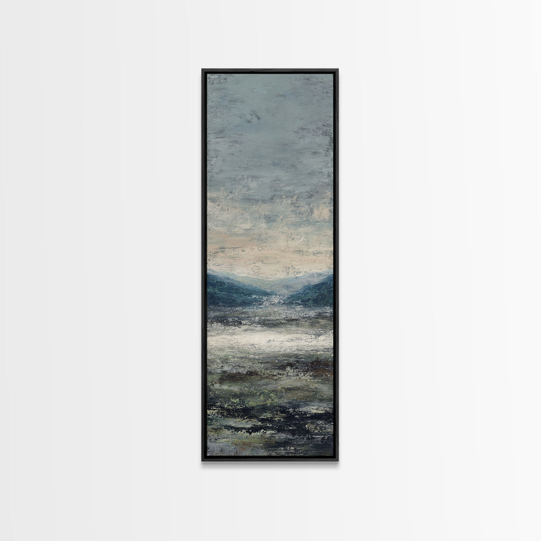 Gallery Style Landscape with Expansive Negative Space Canvas Print, Above Sofa Art, Bauhaus Print, Living Room Decor, Statement, ASA-1x3-12