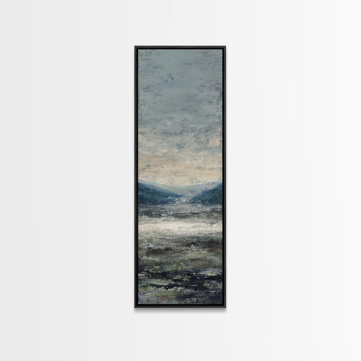 Gallery Style Landscape with Expansive Negative Space Canvas Print, Above Sofa Art, Bauhaus Print, Living Room Decor, Statement, ASA-1x3-12