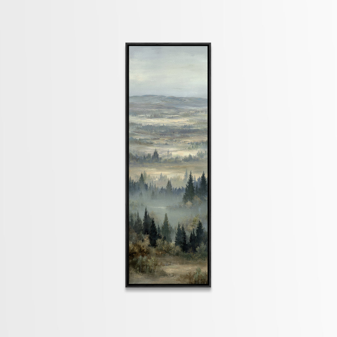 Wide Olive and Beige Meadow Panorama Canvas Print, Above Sofa Art, Canvas Print, Living Room Decor, Oil Painting, Statement, ASA-1x3-22