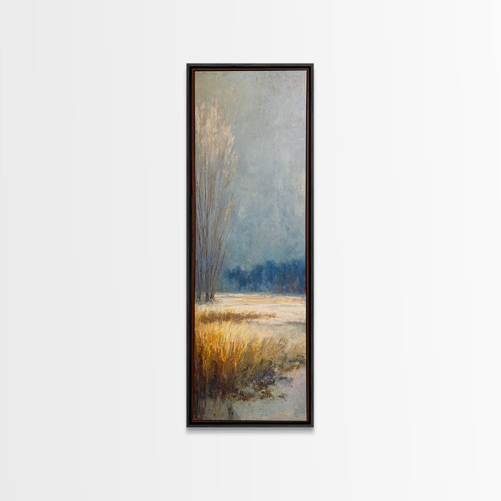 Oversized Abstract Landscape Canvas Print, Above Sofa Art, Bauhaus Print, Living Room Decor, Oil Painting, Statement, ASA-1x3-37